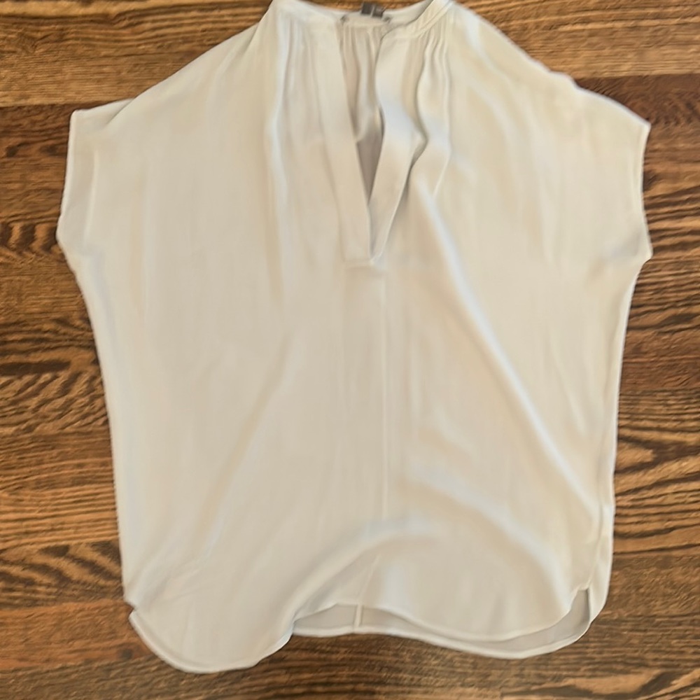 Vince 100% silk light blue blouse